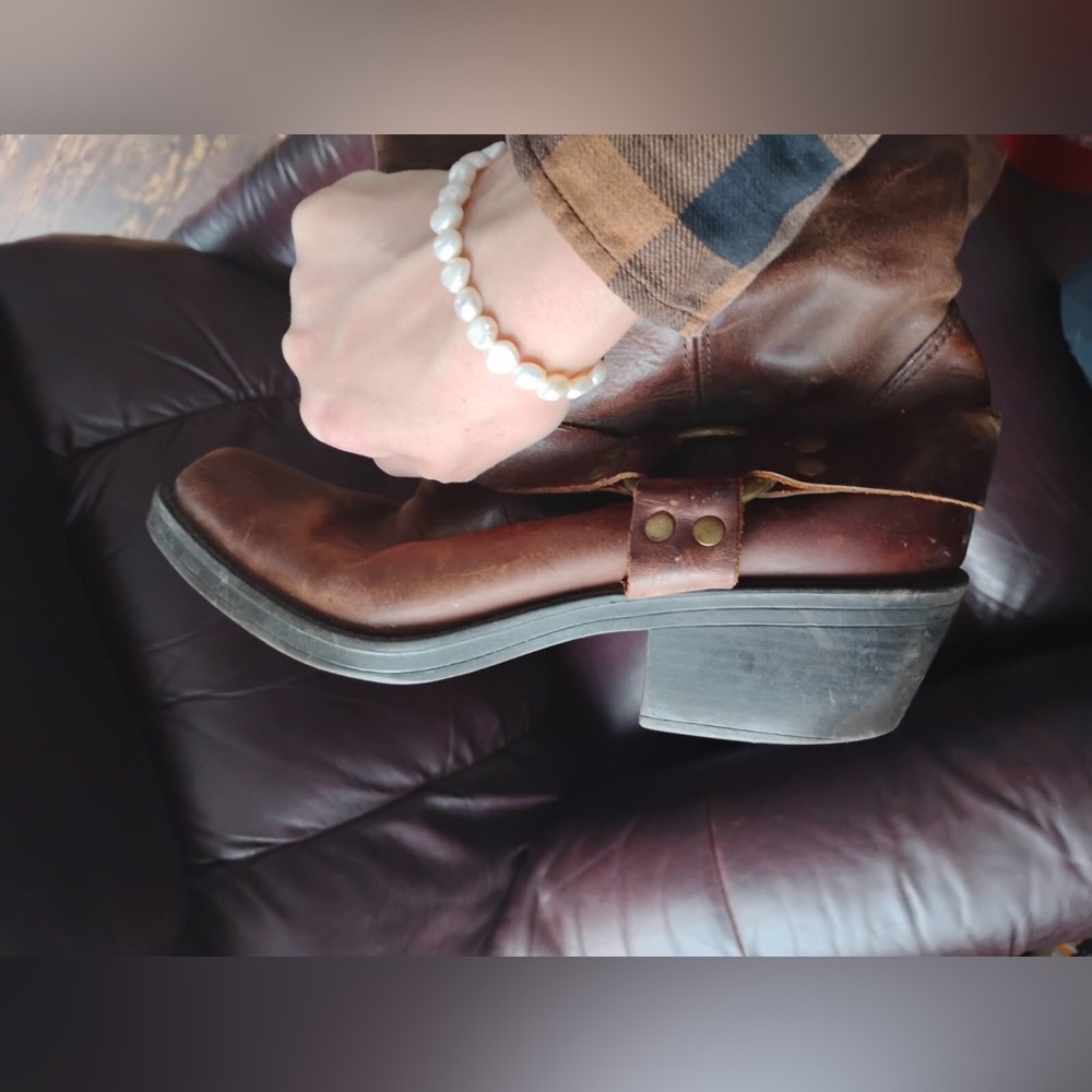 š¤ MOSSIMO BROWN LEATHER BOOTS -size 10š¤ - Picture 8 of 8